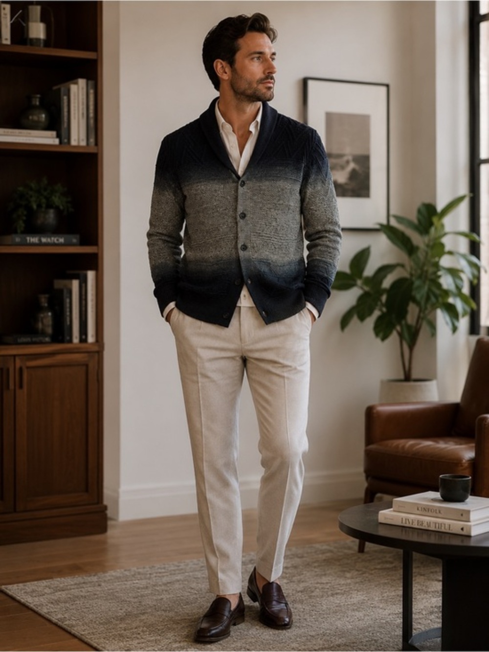 Banana republic heritage linen cotton cardigan